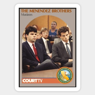 Menendez Brothers Basketball Card (Reversed with Mark Jackson) Sticker